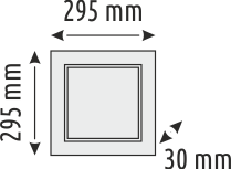 30 x 30 Backlight Clip-in Panel Led Armatür Beyaz
