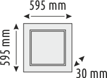 60 x 60 Backlight Panel Led Armatür