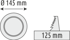 9W Sıva Altı Yuvarlak Panel