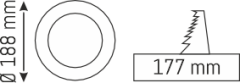 15 W Sıva Altı Yuvarlak Panel