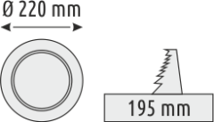 18 W Sıva Altı Yuvarlak Panel