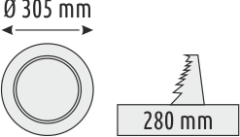 24W Sıva Altı Yuvarlak Panel