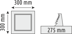 24 W Sıva Altı Kare Panel
