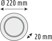18 W Yuvarlak Sensörlü Panel Led Armatür - 3 Renk Fonksiyonlu