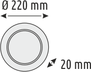 18 W Yuvarlak Sensörlü Panel Led Armatür - 3 Renk Fonksiyonlu
