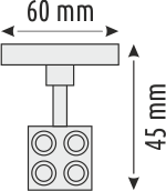 10+10 W MAGNET RAY ARMATÜRLER (2 RENK FONKSİYONLU)