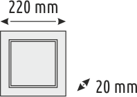 18 W Sıva Üstü Kare Sensörlü Panel Led Armatür - 3 Renk Fonksiyonlu