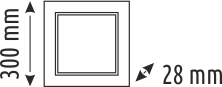 24 W Sıva Altı Kare Led Panel