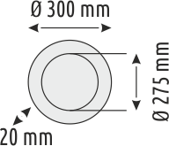 48 W Ayarlanabilir Backlight Yuvarlak Lüx Panel