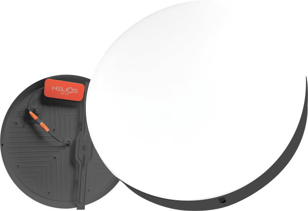 48W Backlight Sıva Üstü Panel Aydınlatma - Metal Siyah Kasa