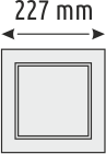 36W Kare Panel Aydınlatma - Siyah Kasa