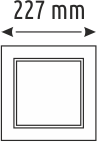 36 W Kare Panel Aydınlatma - Siyah Kasa