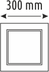 48 W Kare Panel Aydınlatma - Siyah Kasa