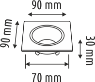 TEKLİ DEKORATİF METAL SİYAH KROM KASA