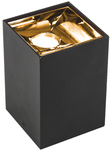 DEKORATİF KARE KASA - SİYAH GOLD KASA