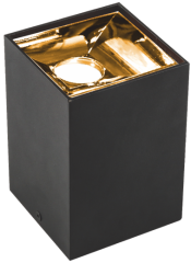 DEKORATİF KARE KASA - SİYAH GOLD KASA