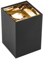 DEKORATİF KARE KASA - SİYAH GOLD KASA