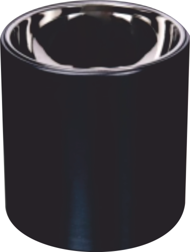 DEKORATİF YUVARLAK KASA - SİYAH GÜMÜŞ KASA