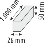 1 Mt. MAGNET ARMATÜR RAYLARI