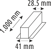1 Mt. MAGNET ARMATÜR RAYLARI