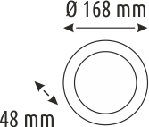 18 W YUVARLAK LED GLOP AYDINLATMA