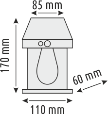 10W SOLAR DUVAR AYDINLATMA