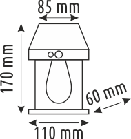 10 W SOLAR DUVAR AYDINLATMA