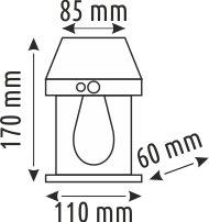 10 W SOLAR DUVAR AYDINLATMA