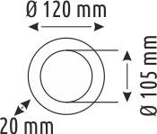 18 W Ayarlanabilir  Backlight Yuvarlak Lüx Panel