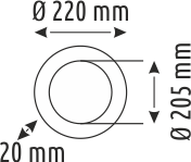 36 W Ayarlanabilir  Backlight Yuvarlak Lüx Panel