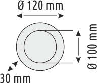 9W Ayarlanabilir Backlight Yuvarlak Lüx Panel