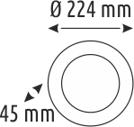 36 W Backlight Sıva Üstü Panel Aydınlatma - Metal Kasa