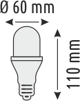 15 W T60 LED AMPUL