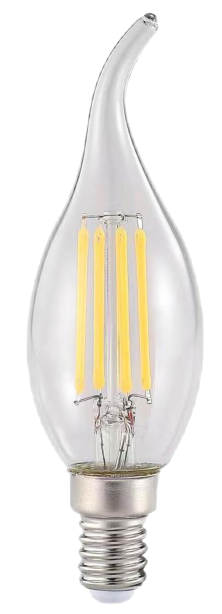 7 W RUSTİK AMPUL KIVRIK Beyaz Cam