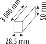 3 Mt. MAGNET ARMATÜR RAYLARI - BEYAZ