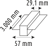 3 Mt. MAGNET ARMATÜR RAYLARI - BEYAZ