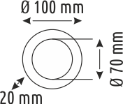 9 W Ayarlanabilir  Backlight Yuvarlak Lüx Panel