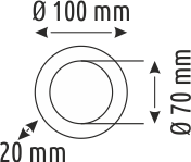 9 W Ayarlanabilir  Backlight Yuvarlak Lüx Panel