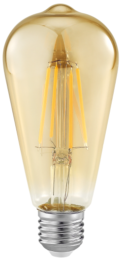 6 W RUSTİK AMPUL ARMUT Beyaz Cam