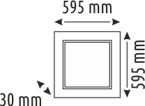 60 x 60 Backlight Panel Led Armatür - EK