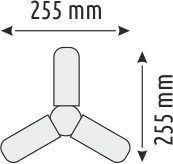 36 W 3 KOLLU PERVANE LED AMPUL