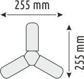 36 W 3 KOLLU PERVANE LED AMPUL