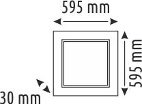 60 x 60 Backlight Panel Led Armatür - Sıva Üstü