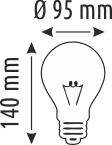 9 W RUSTİK AMPUL STANDART - G95