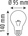 9 W RUSTİK AMPUL STANDART - G95