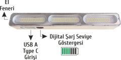 20 W T20 ŞARJ EDİLEBİLİR IŞILDAK