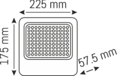 100 W SENSÖRLÜ SOLAR LED PROJEKTÖR - IP65