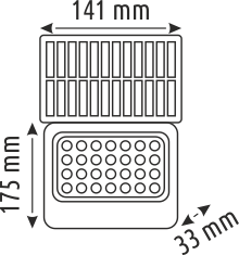 50 W SOLAR LED PROJEKTÖR - IP65