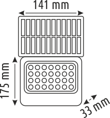 5 W SOLAR LED PROJEKTÖR - IP65