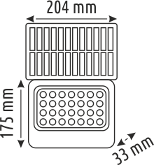 100 W SOLAR LED PROJEKTÖR - IP65